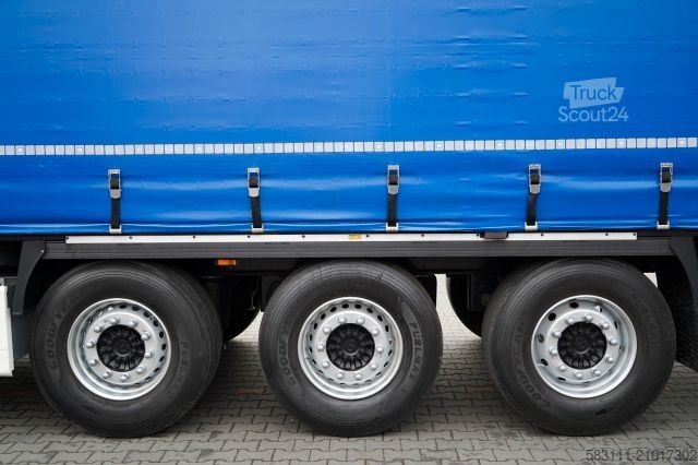 Auflieger mit Pritsche & Plane KRONE FIRANKA / STANDARD  / KOSZ NA PALETY / PLANDEKA