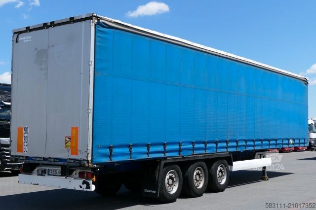 Auflieger mit Pritsche & Plane KRONE FIRANKA / STANDARD / SAF / SPROWADZONA