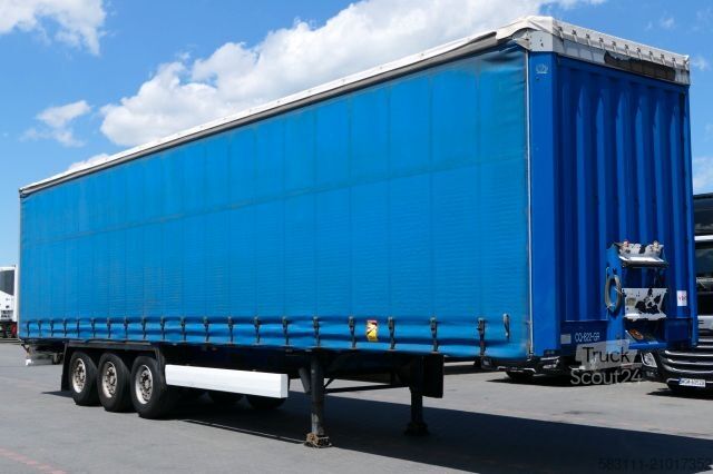 Auflieger mit Pritsche & Plane KRONE FIRANKA / STANDARD / SAF / SPROWADZONA