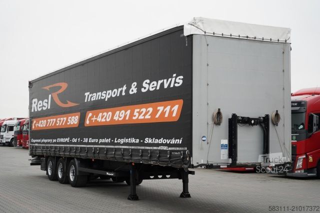 Auflieger mit Pritsche & Plane KÖGEL FIRANKA / MEGA / O? PODNOSZONA / OSIE SAF / DACH