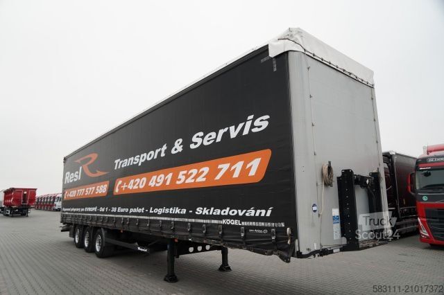 Auflieger mit Pritsche & Plane KÖGEL FIRANKA / MEGA / O? PODNOSZONA / OSIE SAF / DACH