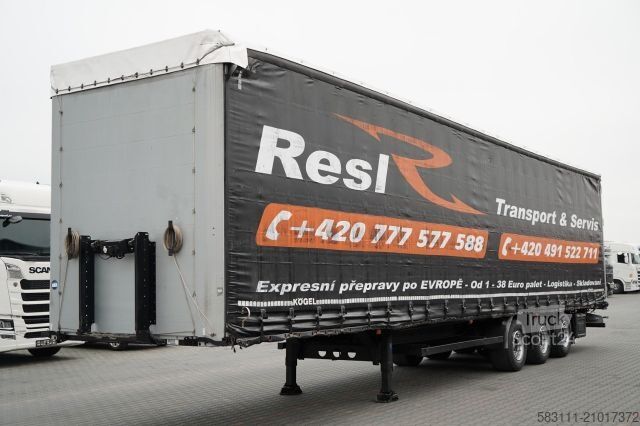 Auflieger mit Pritsche & Plane KÖGEL FIRANKA / MEGA / O? PODNOSZONA / OSIE SAF / DACH