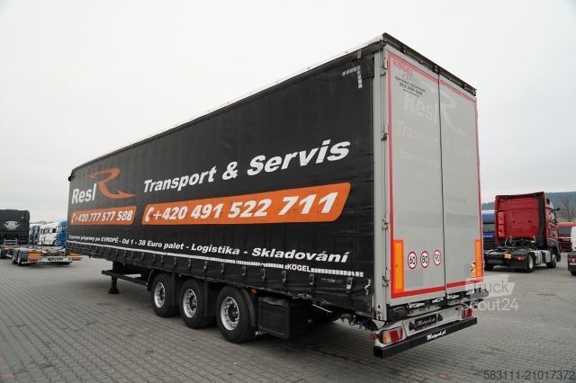 Auflieger mit Pritsche & Plane KÖGEL FIRANKA / MEGA / O? PODNOSZONA / OSIE SAF / DACH