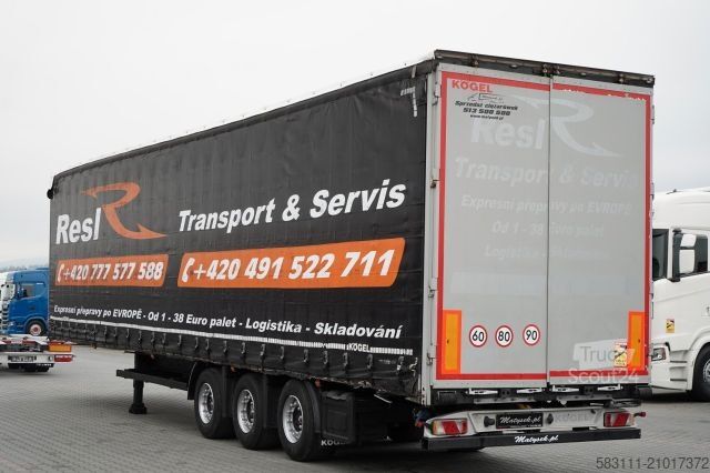 Auflieger mit Pritsche & Plane KÖGEL FIRANKA / MEGA / O? PODNOSZONA / OSIE SAF / DACH