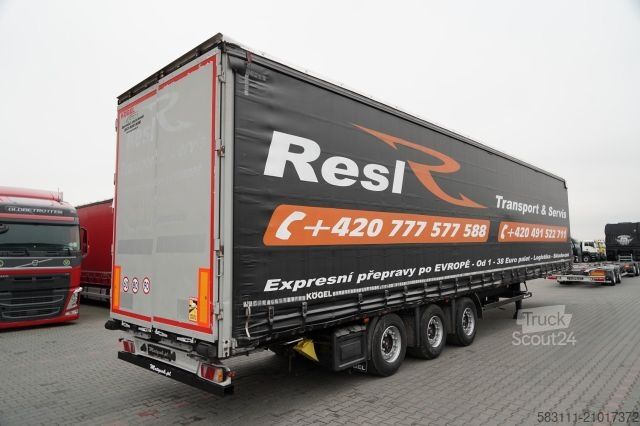 Auflieger mit Pritsche & Plane KÖGEL FIRANKA / MEGA / O? PODNOSZONA / OSIE SAF / DACH