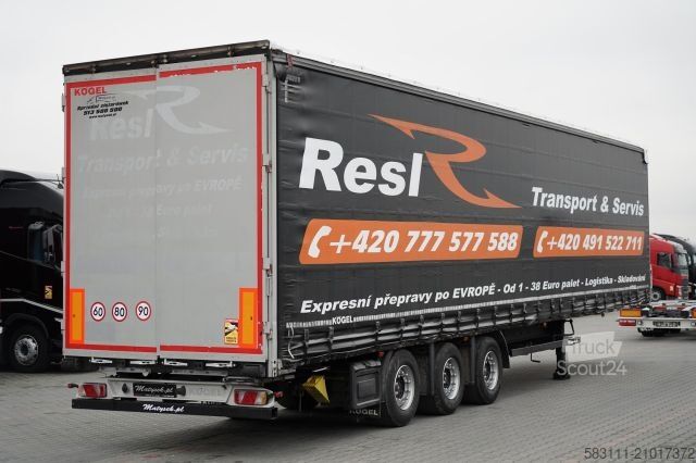 Auflieger mit Pritsche & Plane KÖGEL FIRANKA / MEGA / O? PODNOSZONA / OSIE SAF / DACH