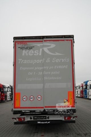 Auflieger mit Pritsche & Plane KÖGEL FIRANKA / MEGA / O? PODNOSZONA / OSIE SAF / DACH