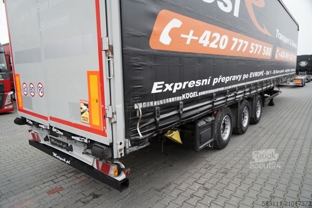 Auflieger mit Pritsche & Plane KÖGEL FIRANKA / MEGA / O? PODNOSZONA / OSIE SAF / DACH