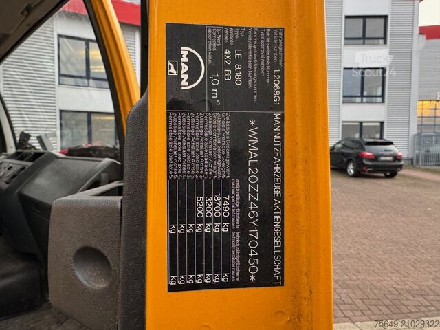 Benne tri-benne MAN LE 8.180 4X2 BB Doka LE 8.180 4X2 BB Doka, 2x AHK