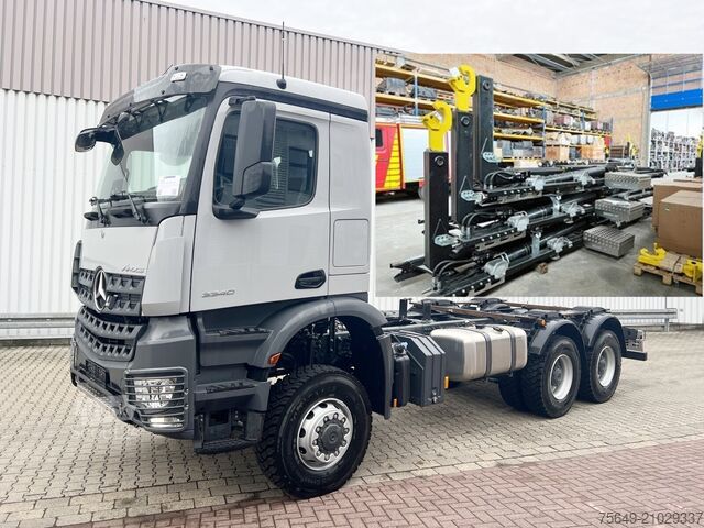 Camion benne à bras amovible Mercedes-Benz Arocs 3340/46 A 6x6 Arocs 3340/46 A 6x6/39, Grounder