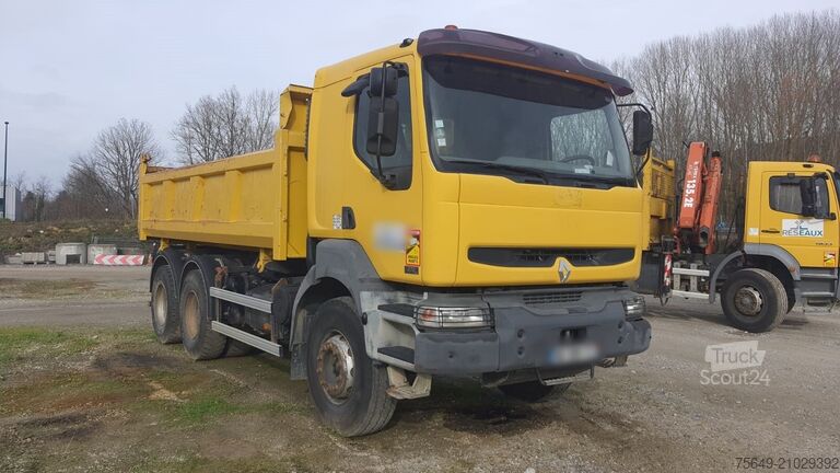 Camion-benne tricar Renault Kerax 380.26 6x4 Kerax 380.26 6x4, Bordmatik links