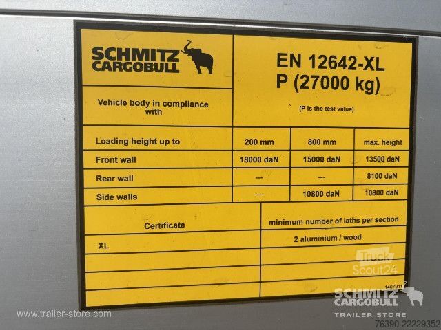 Atvira puspriekabė su tentu Schmitz Cargobull Semitrailer Curtainsider Standard