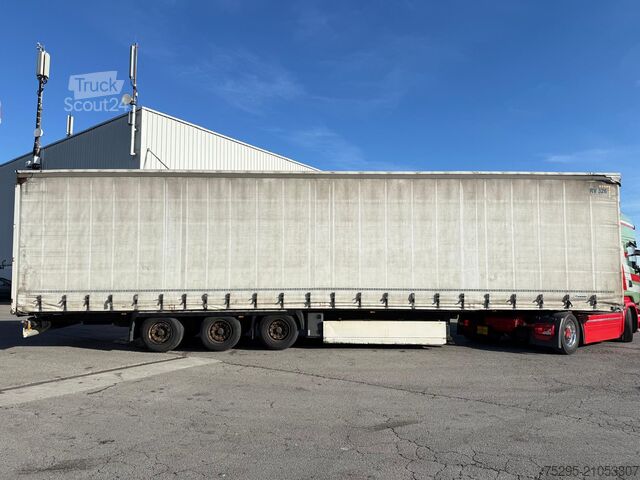 Semi-remorque bâchée KRONE 3 Achs Mega Liftachse PalKasten TÜV12/25 LasiXL