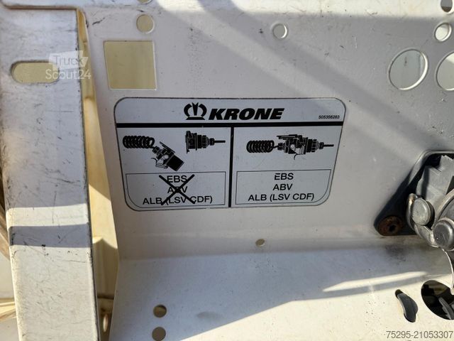 Semi-remorque bâchée KRONE 3 Achs Mega Liftachse PalKasten TÜV12/25 LasiXL