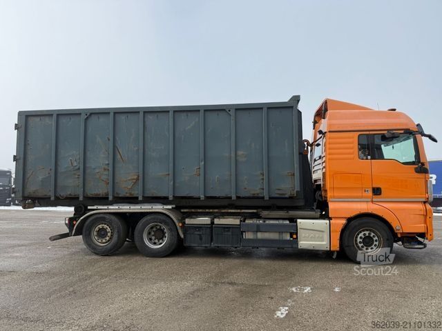 Roll-off tipper truck MAN TGX 26.440 6X2 Abrollkipper Blatt Luft Lift Ret.