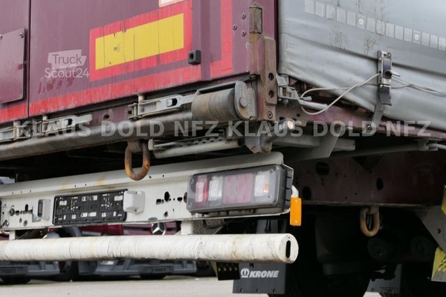Open semitrailer with tarp KRONE Pritsche Plane XL MegaLiner BWP Edscha Bordwände