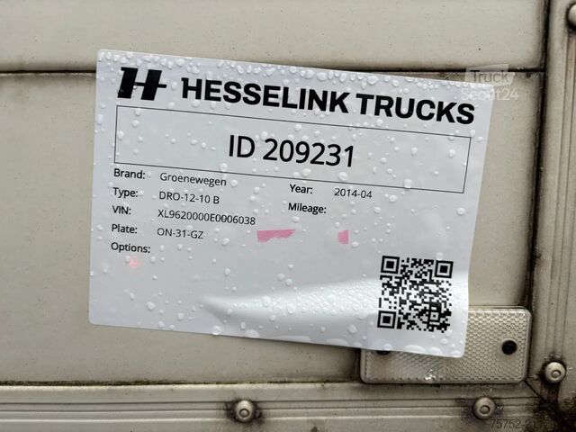 Συρόμενοι μουσαμάδες Groenewegen 11M City-trailer Stuuras Dhollandia Laadklep 20...