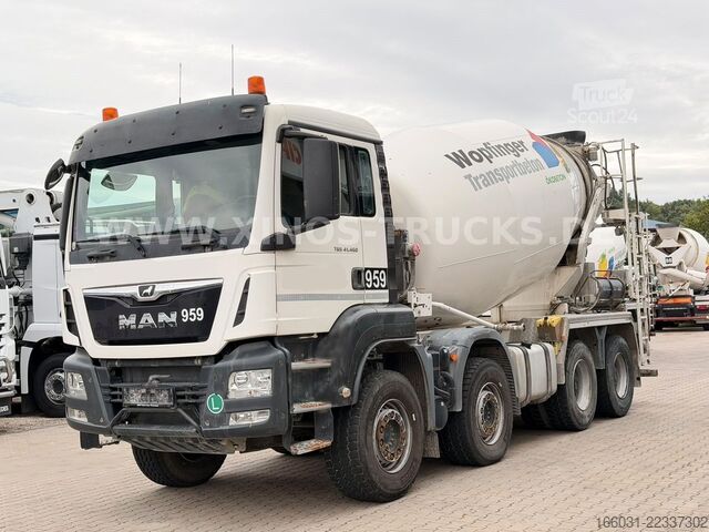 Camion malaxeur à béton MAN TGS 41.460 8X4 STETTER 10M3 AP-Achsen