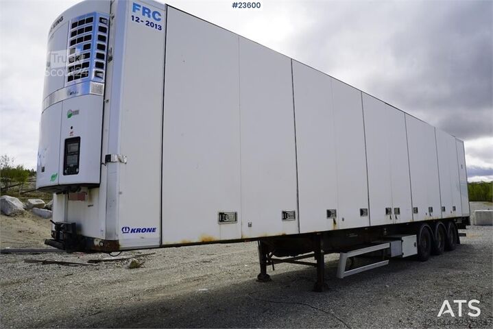 Box body Krone curtain-side trailer with full side opening