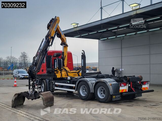 Hook arm system MAN TGS 26.400 TGS 6X4 Effer 155 Crane + Hooklift F...