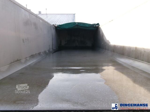 Camion de gunoi Benalu Tipper trailer alu 22 m3 + tarpaulin