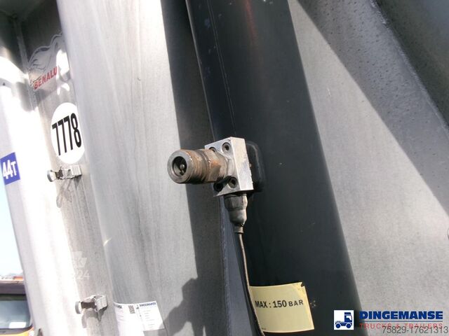 Camion de gunoi Benalu Tipper trailer alu 22 m3 + tarpaulin