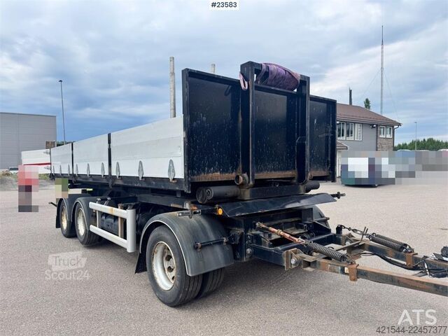 Причіп з дишлом Hüffermann з кабельною лебідкою та кузовом ДИВИТИСЯ VI Hüffermann Drawbar Trailer with Cable Hoist and Body WATCH VI