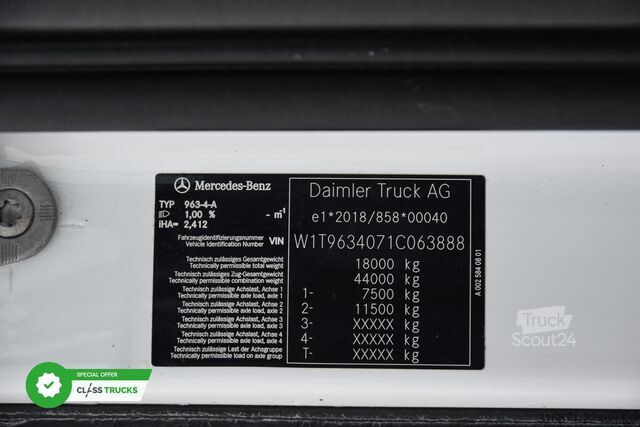 стандартный седельный тягач MERCEDES-BENZ Actros 5 1845 BigSpace MirrorCam