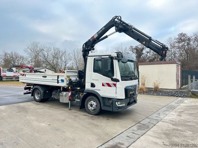 Autokran MAN TGL 12.220 Kipper KRAN 14m FUNK Greifer  AHK