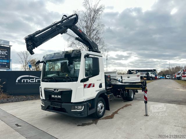 Autokran MAN TGL 12.220 Kipper KRAN 14m FUNK Greifer  AHK