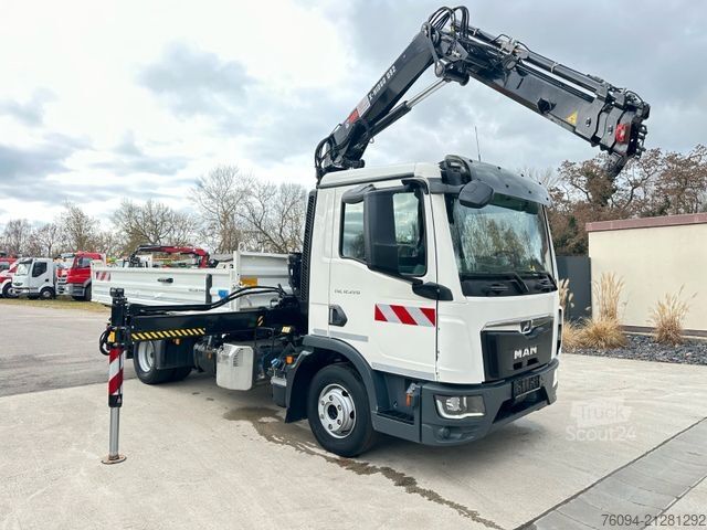 Autokran MAN TGL 12.220 Kipper KRAN 14m FUNK Greifer  AHK