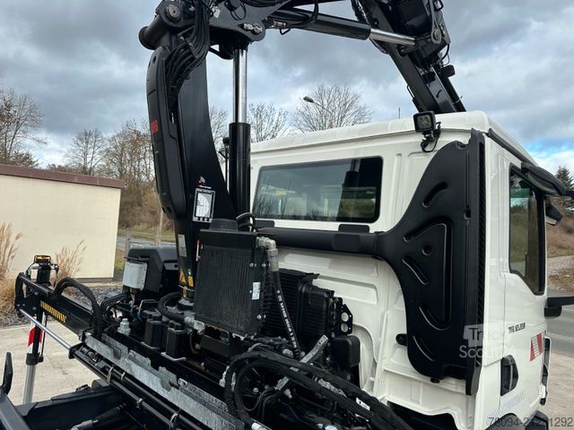 Krautuvas sumontuotas ant sunkvežimio MAN TGL 12.220 Kipper KRAN 14m FUNK Greifer  AHK