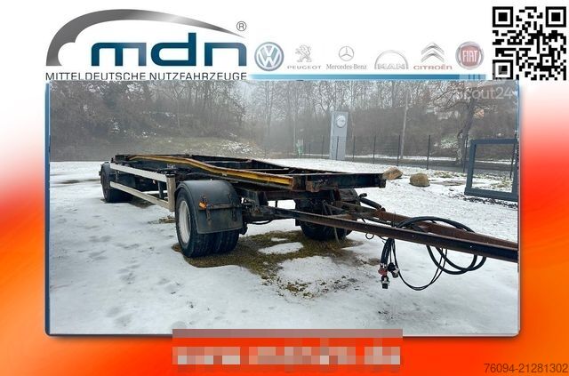 Remorcă roll off HÜFFERMANN HSA 18.70 Container Schlittenanhänger