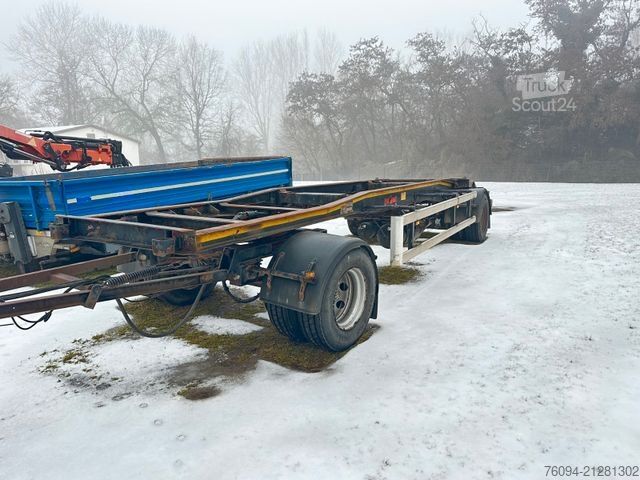 Remorcă roll off HÜFFERMANN HSA 18.70 Container Schlittenanhänger