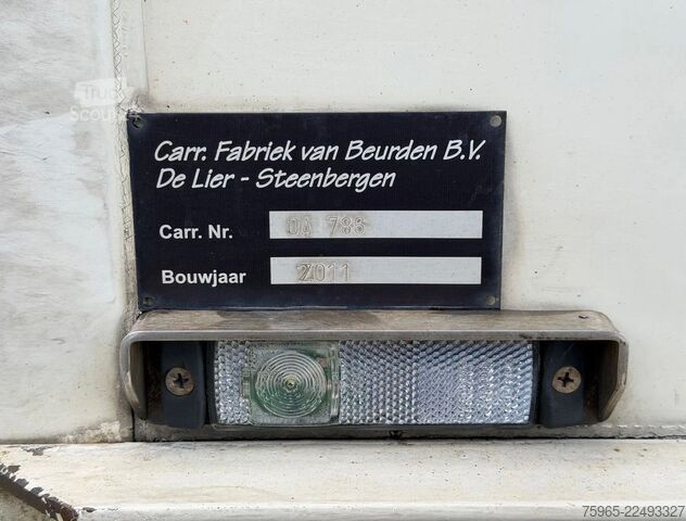 Hűtő félpótkocsi Burg O-3-42 VAN BEURDEN AIR CARGO ROLLERBEDS TAI