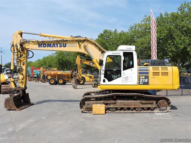 Pásové rýpadlo KOMATSU HB215 + GPS