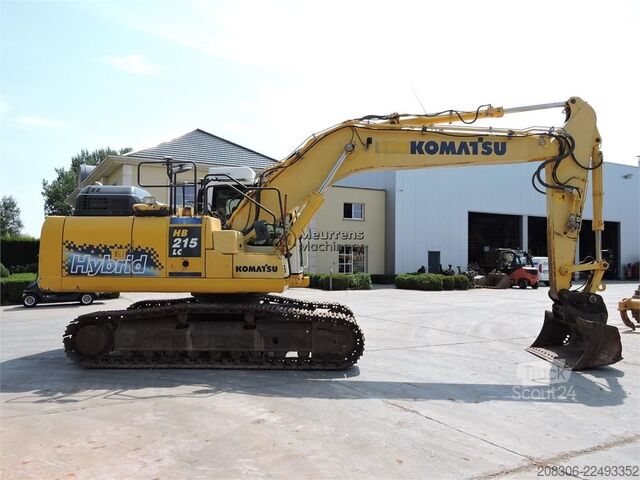 Pásové rýpadlo KOMATSU HB215 + GPS