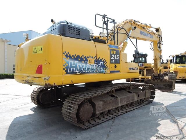 Pásové rýpadlo KOMATSU HB215 + GPS