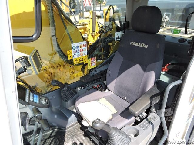 Pásové rýpadlo KOMATSU HB215 + GPS