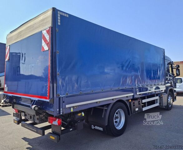 Φορτηγό πλατφόρμα με μουσαμά SCANIA P 250 DB4x2MNB L-Haus 1 Liege Navi Ladebordwand