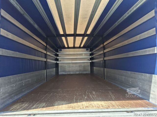 Φορτηγό πλατφόρμα με μουσαμά SCANIA P 250 DB4x2MNB L-Haus 1 Liege Navi Ladebordwand