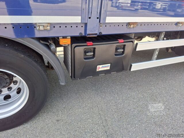 Φορτηγό πλατφόρμα με μουσαμά SCANIA P 250 DB4x2MNB L-Haus 1 Liege Navi Ladebordwand