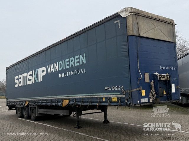 Brandalı açık yarı römork Schmitz Cargobull Curtainsider Mega