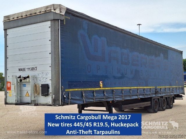 Open oplegger met zeil Schmitz Cargobull Curtainsider Mega