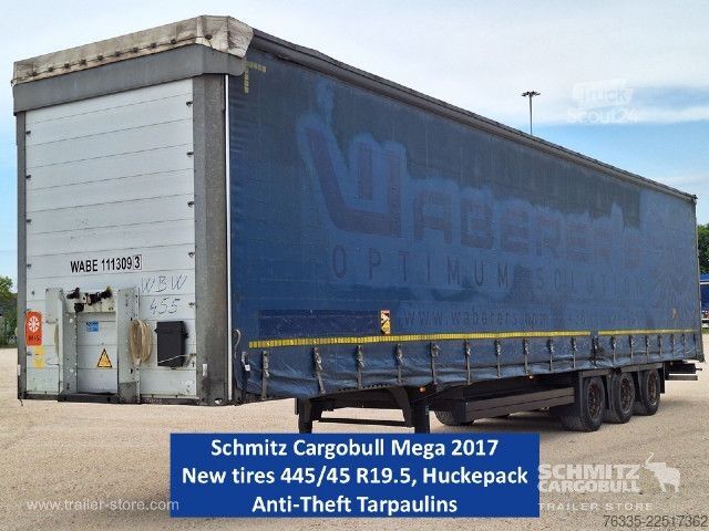 Open oplegger met zeil Schmitz Cargobull Curtainsider Mega