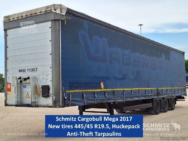 Open oplegger met zeil Schmitz Cargobull Curtainsider Mega