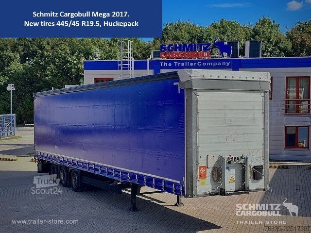 Open oplegger met zeil Schmitz Cargobull Curtainsider Mega