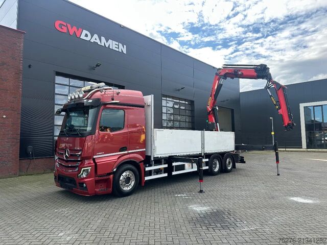 Vrachtwagen met kraan Mercedes-Benz Actros 2853 6x2 Palfinger PK 37002 TEC 7+fly ji...