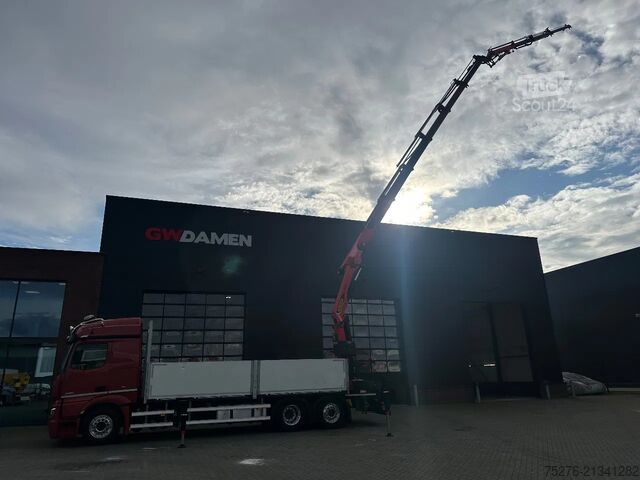 Vrachtwagen met kraan Mercedes-Benz Actros 2853 6x2 Palfinger PK 37002 TEC 7+fly ji...