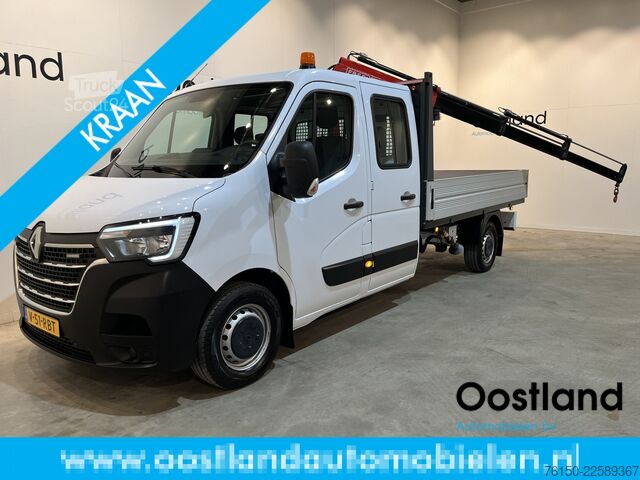 Camião plataforma com grua Renault Master 2.3 dCi 145 PK L3 Open Laadbak / Fassi K...